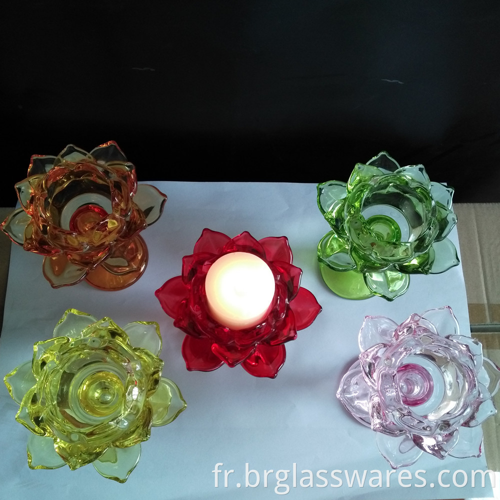 glass candle holder 8